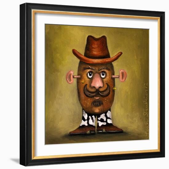 Cowboy Potato Head-Leah Saulnier-Framed Giclee Print
