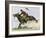 Cowboy Riding a Newly Trained Horse-null-Framed Giclee Print