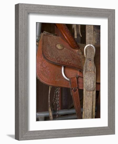 Cowboy Riding Gear, USA-Bill Bachmann-Framed Photographic Print