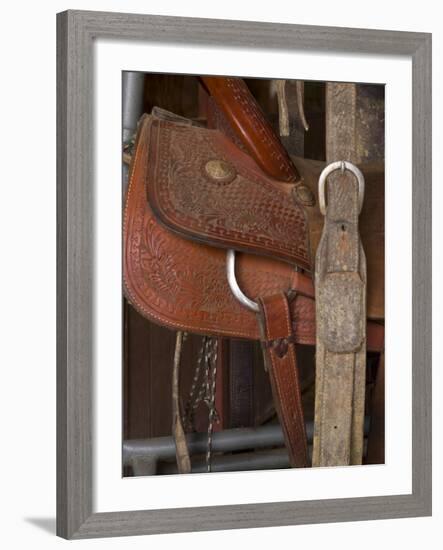 Cowboy Riding Gear, USA-Bill Bachmann-Framed Photographic Print