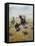 Cowboy Roping a Steer-Charles Marion Russell-Framed Premier Image Canvas