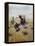 Cowboy Roping a Steer-Charles Marion Russell-Framed Premier Image Canvas