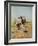 Cowboy Roping A Steer-Charles Marion Russell-Framed Art Print