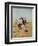 Cowboy Roping A Steer-Charles Marion Russell-Framed Art Print