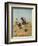 Cowboy Roping A Steer-Charles Marion Russell-Framed Art Print