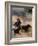 Cowboy Roping Horses-John Luke-Framed Photographic Print