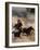 Cowboy Roping Horses-John Luke-Framed Photographic Print