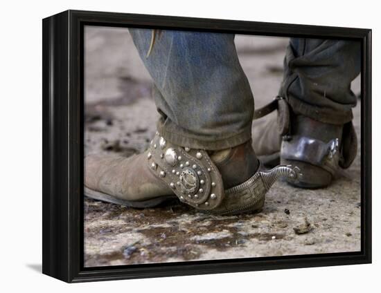 Cowboy's Spurs. Sombrero Ranch, Craig, Colorado-Carol Walker-Framed Premier Image Canvas