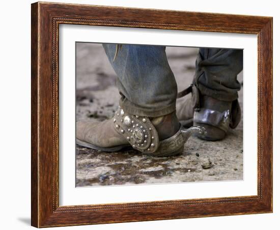 Cowboy's Spurs. Sombrero Ranch, Craig, Colorado-Carol Walker-Framed Photographic Print