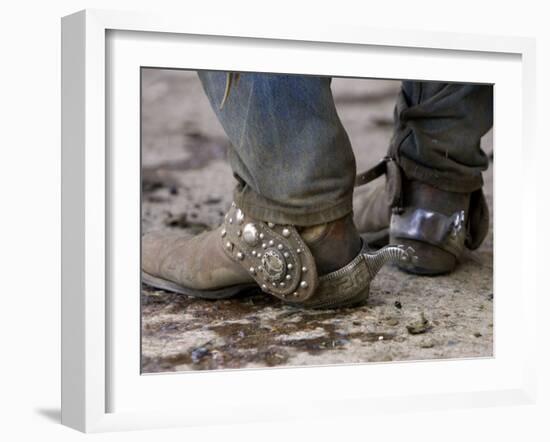 Cowboy's Spurs. Sombrero Ranch, Craig, Colorado-Carol Walker-Framed Photographic Print