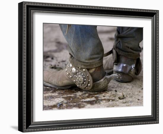 Cowboy's Spurs. Sombrero Ranch, Craig, Colorado-Carol Walker-Framed Photographic Print