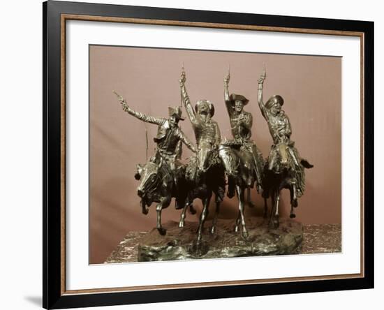 Cowboy Sculpture-Frederic Sackrider Remington-Framed Photographic Print