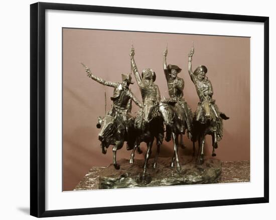 Cowboy Sculpture-Frederic Sackrider Remington-Framed Photographic Print