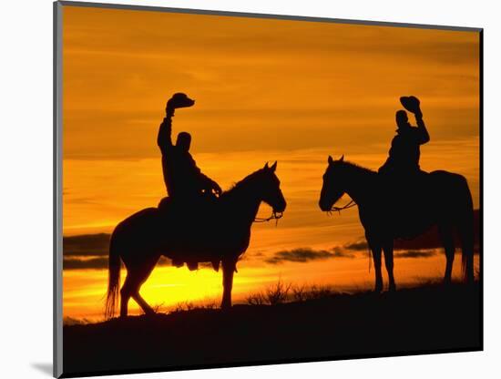 Cowboy, Shell, Wyoming, USA-Terry Eggers-Mounted Photographic Print