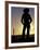 Cowboy Silhouette, Ponderosa Ranch, Seneca, Oregon, USA-Darrell Gulin-Framed Photographic Print