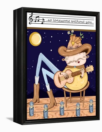 Cowboy Song-Danielle O'Malley-Framed Stretched Canvas