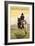 Cowboy - South Dakota-Lantern Press-Framed Art Print