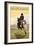 Cowboy - South Dakota-Lantern Press-Framed Art Print