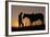 Cowboy Standing with His Horse-Darrell Gulin-Framed Photographic Print