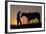 Cowboy Standing with His Horse-Darrell Gulin-Framed Photographic Print