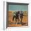 Cowboy with Horse - Citrus Crate Label-Lantern Press-Framed Premium Giclee Print