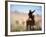 Cowboy Working the Herd on a Cattle Drive through Central Oregon, USA-Janis Miglavs-Framed Photographic Print