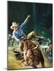 Cowboy-Gerry Wood-Mounted Giclee Print