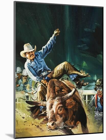 Cowboy-Gerry Wood-Mounted Giclee Print