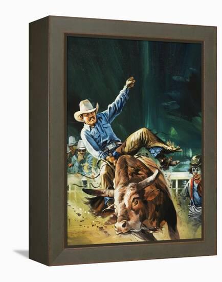 Cowboy-Gerry Wood-Framed Premier Image Canvas