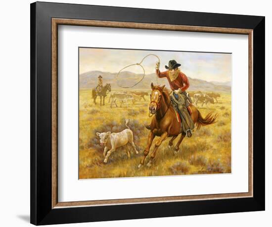 Cowboy-Lee Dubin-Framed Giclee Print