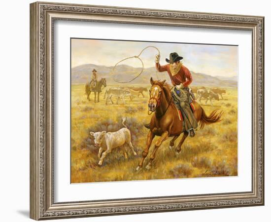 Cowboy-Lee Dubin-Framed Giclee Print