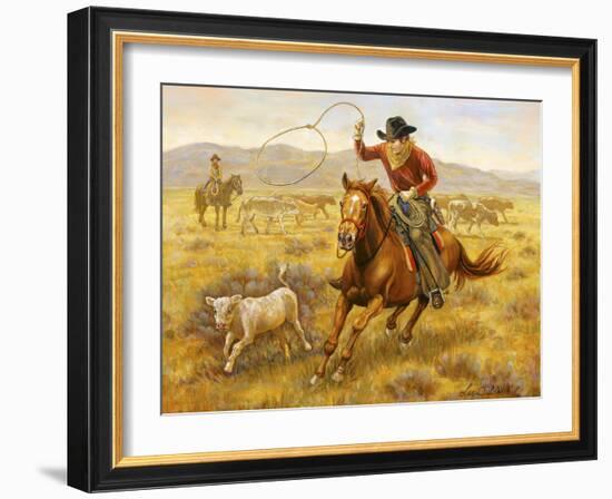 Cowboy-Lee Dubin-Framed Giclee Print