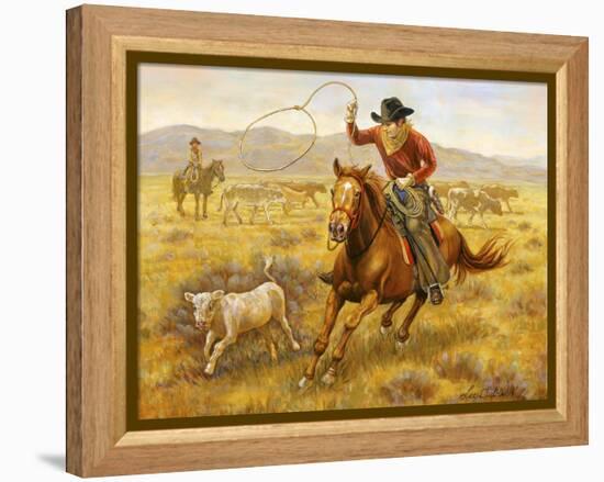 Cowboy-Lee Dubin-Framed Premier Image Canvas