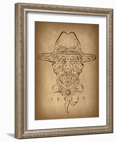 Cowboy-Greg Simanson-Framed Giclee Print