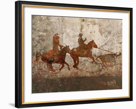 Cowboys 1-Sokol-Hohne-Framed Art Print