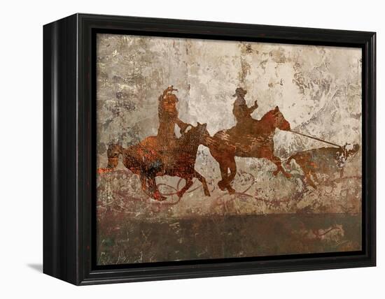 Cowboys 1-Sokol-Hohne-Framed Stretched Canvas