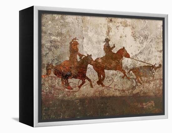 Cowboys 1-Sokol-Hohne-Framed Stretched Canvas