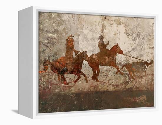 Cowboys 1-Sokol-Hohne-Framed Stretched Canvas