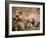 Cowboys and Cowgirls Driving Cattle through Dust in Central Oregon, USA-Janis Miglavs-Framed Photographic Print