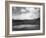 Cowboys and Horses near Pond at the Nine Quarter Circle Ranch Photograph - Eldridge, MT-Lantern Press-Framed Art Print