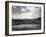 Cowboys and Horses near Pond at the Nine Quarter Circle Ranch Photograph - Eldridge, MT-Lantern Press-Framed Art Print