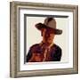 Cowboys and Indians: John Wayne 201/250, 1986-Andy Warhol-Framed Art Print