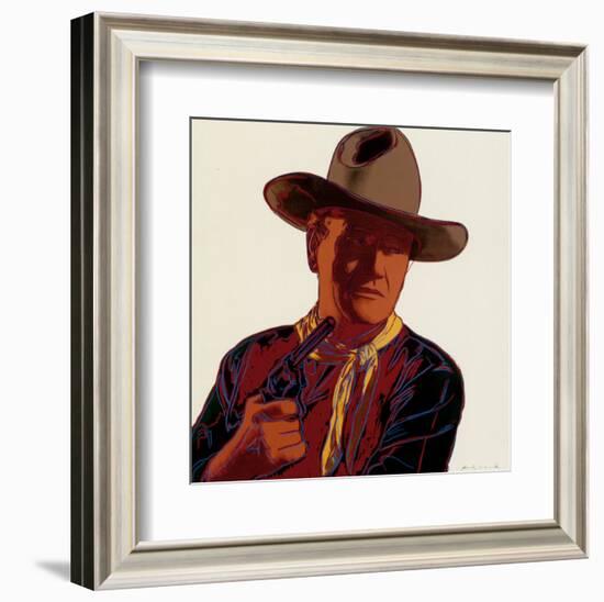 Cowboys and Indians: John Wayne 201/250, 1986-Andy Warhol-Framed Art Print