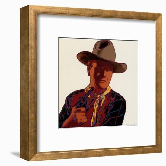 Cowboys and Indians: John Wayne 201/250, 1986-Andy Warhol-Framed Art Print