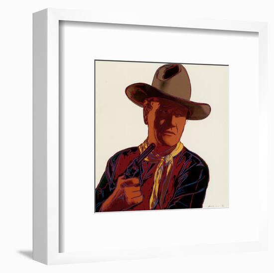 Cowboys and Indians: John Wayne 201/250, 1986-Andy Warhol-Framed Art Print