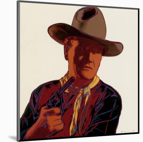 Cowboys and Indians: John Wayne 201/250, 1986-Andy Warhol-Mounted Art Print