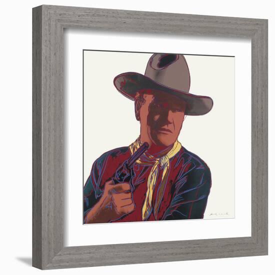 Cowboys and Indians: John Wayne 201/250, 1986-Andy Warhol-Framed Art Print