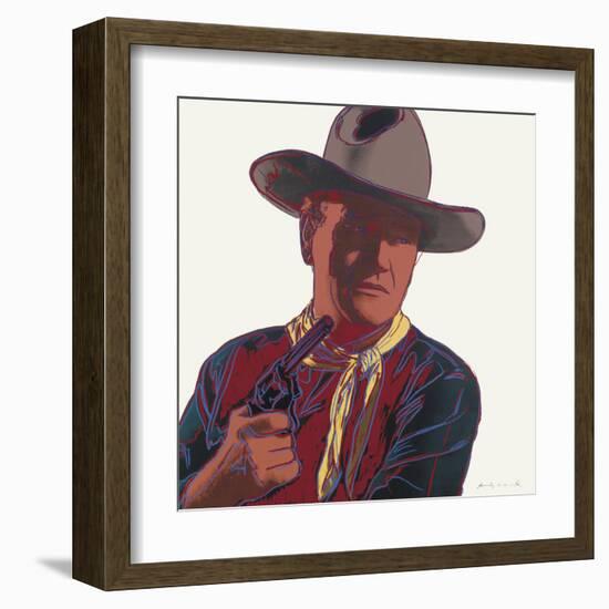 Cowboys and Indians: John Wayne 201/250, 1986-Andy Warhol-Framed Art Print