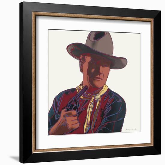 Cowboys and Indians: John Wayne 201/250, 1986-Andy Warhol-Framed Art Print