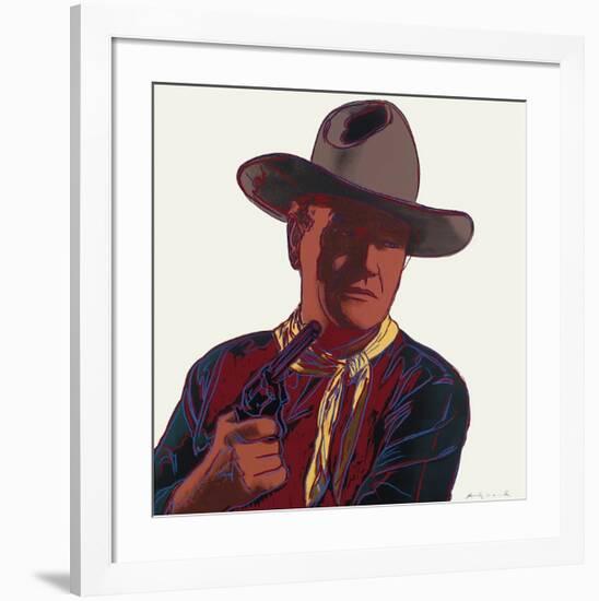 Cowboys and Indians: John Wayne, c.1986-Andy Warhol-Framed Giclee Print